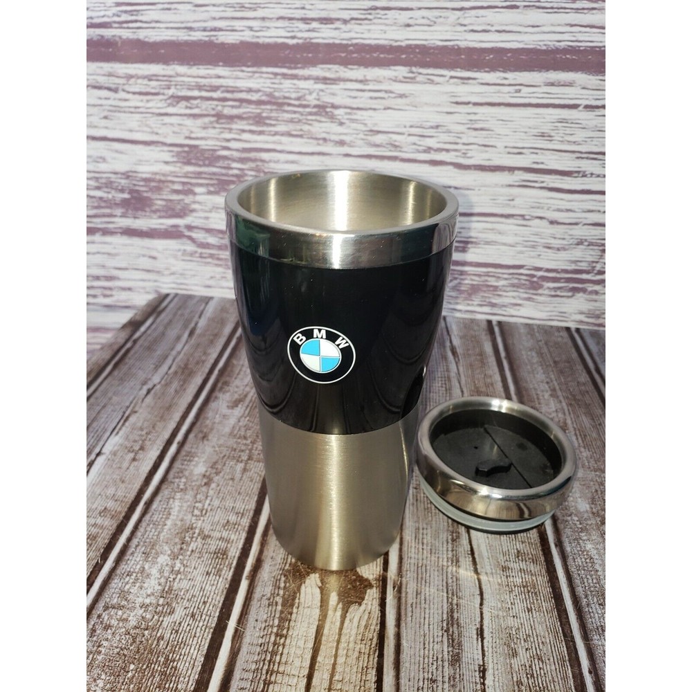 BMW Thermos Insulated Tumber 14oz Stainless Steel Gadget Travel Coffee Mug Cup